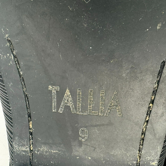 TALLIA Loafer Men's 9 Danilo Cap Toe Lace-Up Black Silver Metallic Dress Shoe - Picture 7 of 9